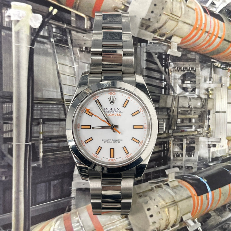 Rolex Milgauss White Dial 116400