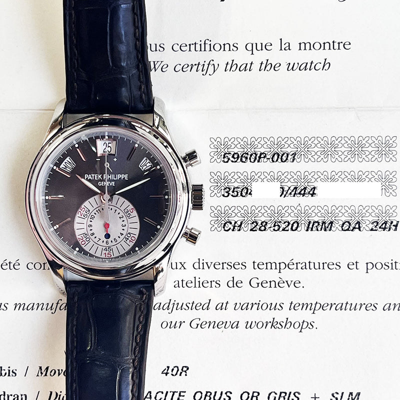 Patek Philippe Annual Calendar 5960P-001 Grey Dial Feb 2009