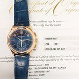 Patek Philippe Annual Calendar Flyback Chronograph 5905R-010 Blue Dial Aug 2023