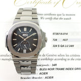 Patek Philippe Annual Calendar Nautilus 5726/1A-014 Blue Dial Mar 2020 - View 2