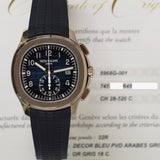 Patek Philippe Aquanaut Chronograph 5968G-001 Blue Dial Dec 2021 - View 2