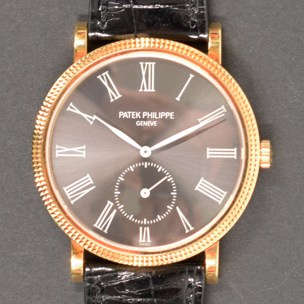 Patek Philippe Calatrava 37mm Yellow Gold 3919J-016 Black Roman