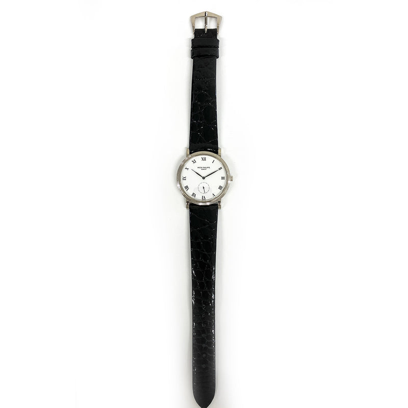 Patek Philippe Calatrava 3919G-001 White Roman Dial Dec 2001