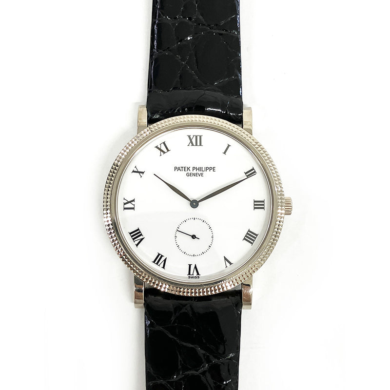 Patek Philippe Calatrava 3919G-001 White Roman Dial Dec 2001