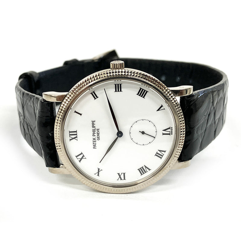 Patek Philippe Calatrava 3919G-001 White Roman Dial Dec 2001