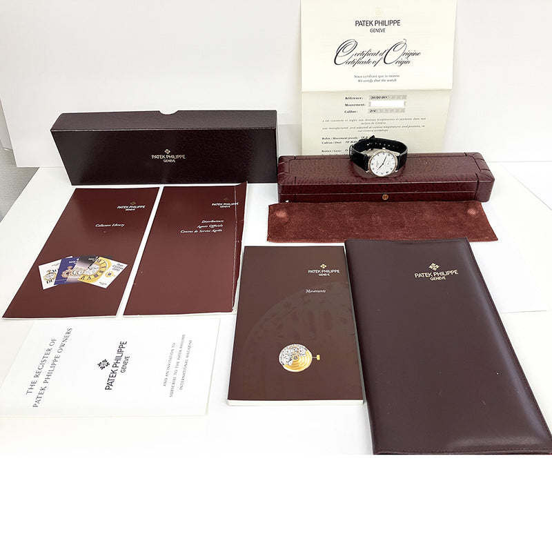 Patek Philippe Calatrava 3919G-001 White Roman Dial Dec 2001