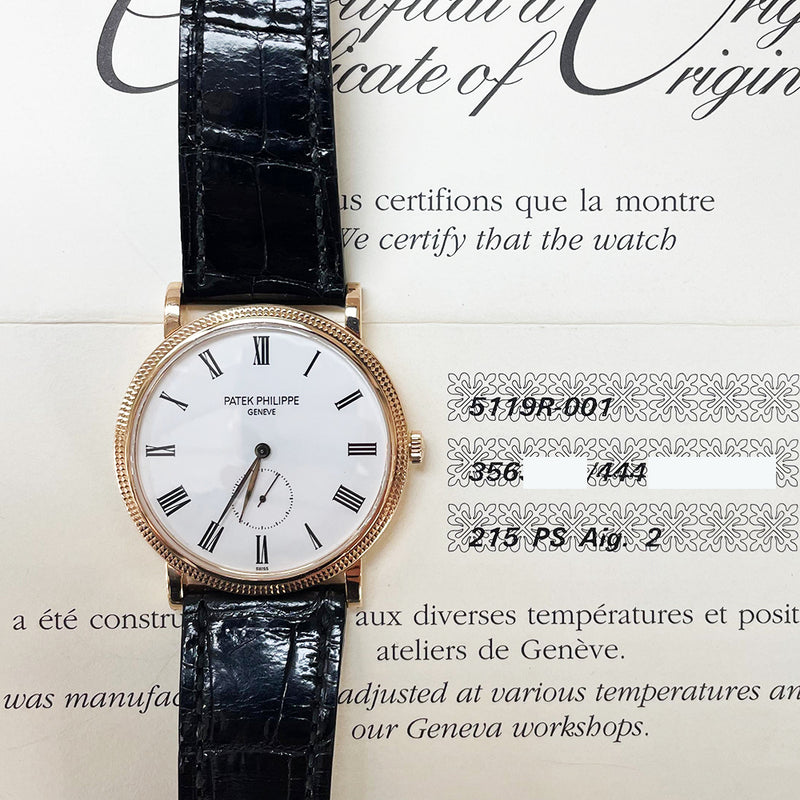 Patek Philippe Calatrava 5119R-001 White Roman May 2010