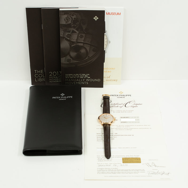 Patek Philippe Calatrava 5123R-001 Silver Dial Jan 2015