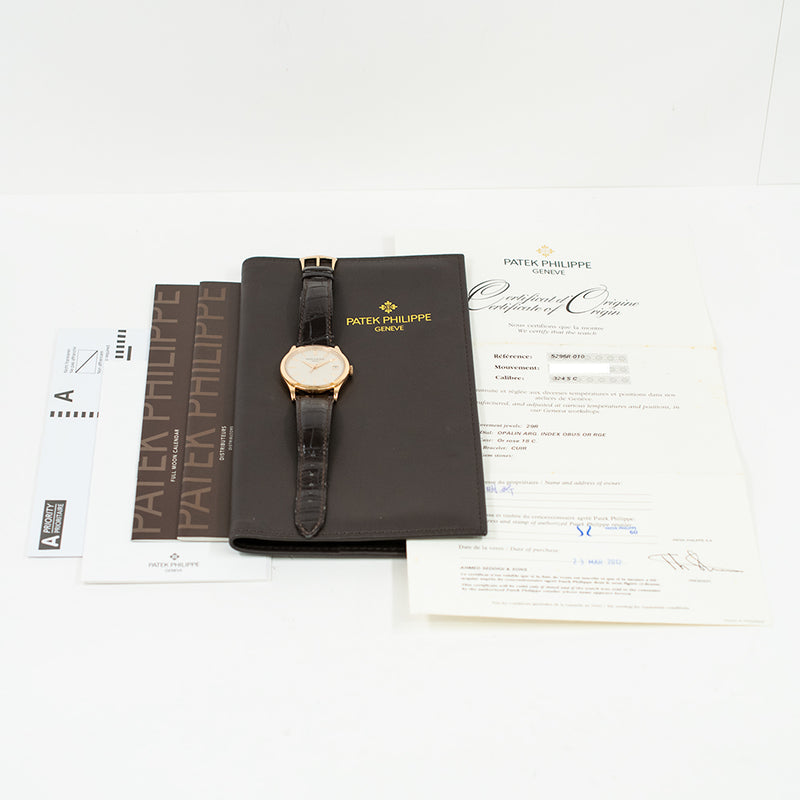 Patek Philippe Calatrava 5296R-010 White Dial Mar 2012