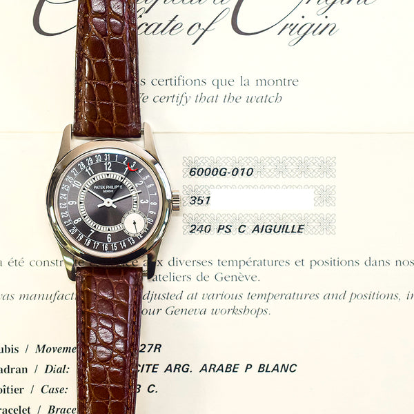 Patek Philippe Calatrava 6000G-010 Grey Dial Nov 2011