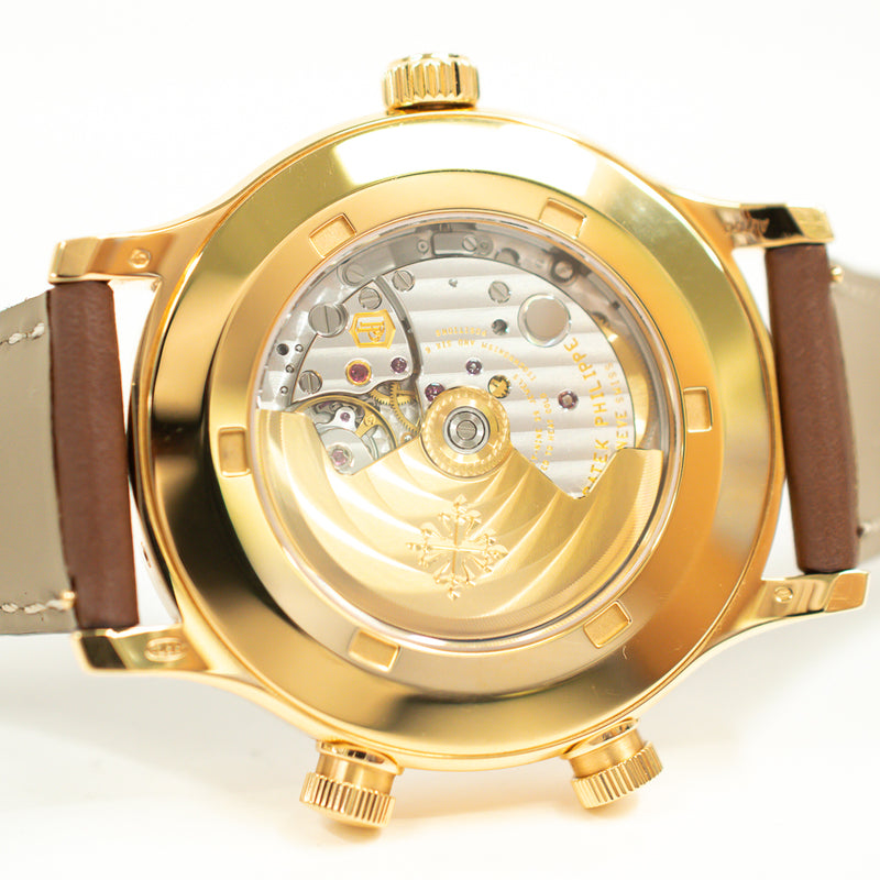 Patek Philippe Calatrava Pilots Travel 5524R-001 Brown Dial Jan 2019