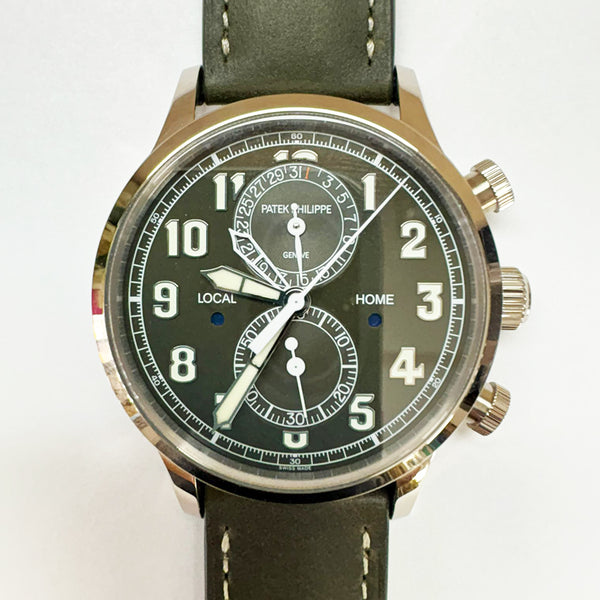 Patek Philippe Calatrava Pilots Travel Time 5924G-010 Green Dial 