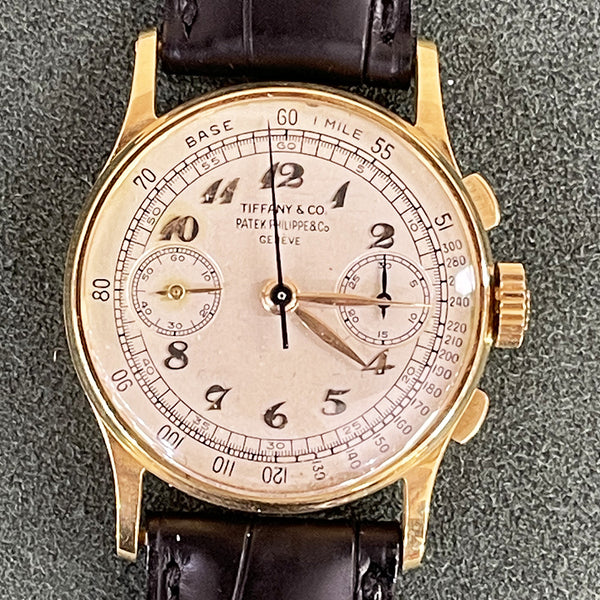 Patek Philippe Chronograph 130J Tifanny Breguet Dial Dec 1946