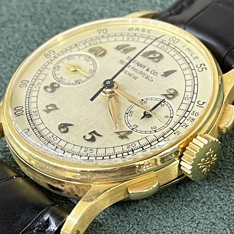 Patek Philippe Chronograph 130J Tifanny Breguet Dial Dec 1946