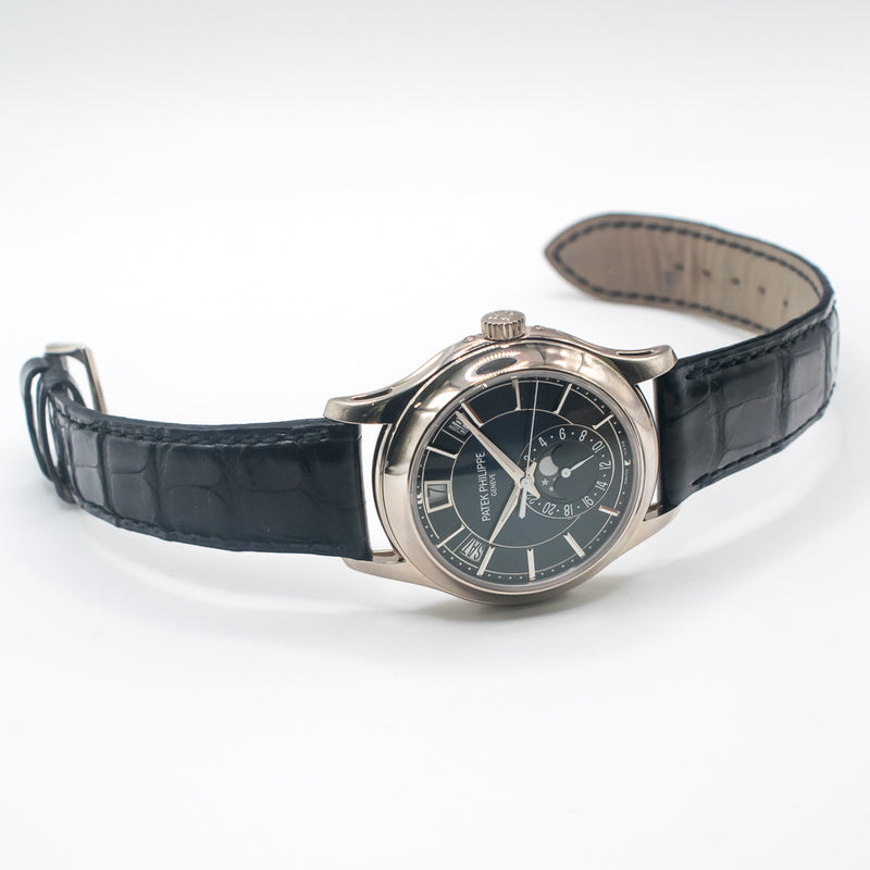 Patek Philippe Complications 5205G-013 Annual Calendar Moon Phase Blue Dial Nov 2018
