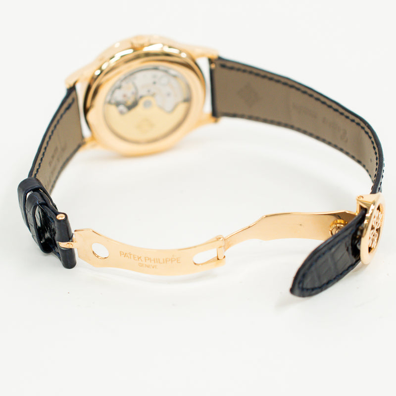 Patek Philippe Complications Annual Calendar 5396R-015 Blue Baguette Diamond Dial Oct 2021