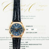 Patek Philippe Complications Annual Calendar 5396R-015 Blue Baguette Diamond Dial Oct 2021