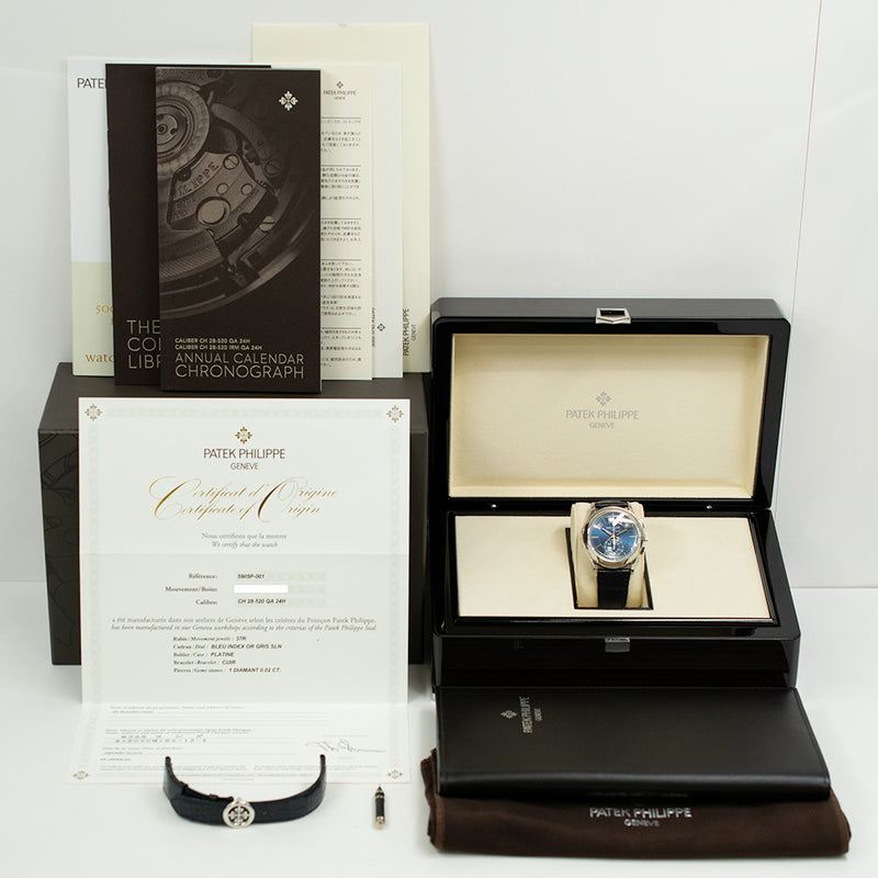 Patek Philippe Complications  Annual Calendar 5905P-001 Blue Dial Sep 2018
