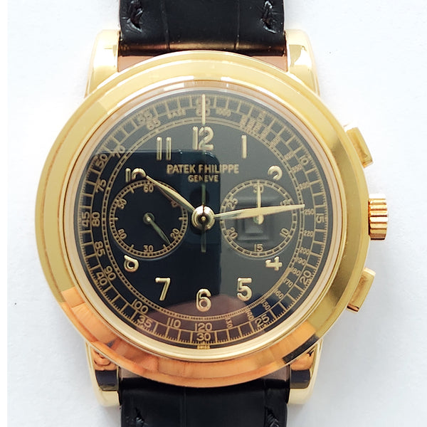 Patek Philippe Complications Chronograph 5070J-001 Black Dial May 2001