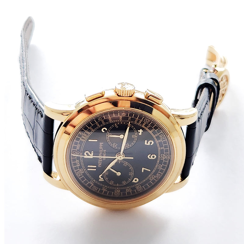 Patek Philippe Complications Chronograph 5070J-001 Black Dial May 2001