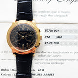 Patek Philippe Complications Chronograph 5070J-001 Black Dial May 2001