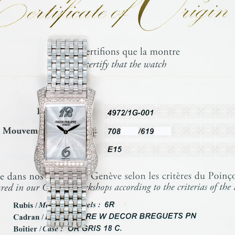 Patek Philippe Gondolo 4972/1G-001 Mother of Pearl Dial Sep 2017