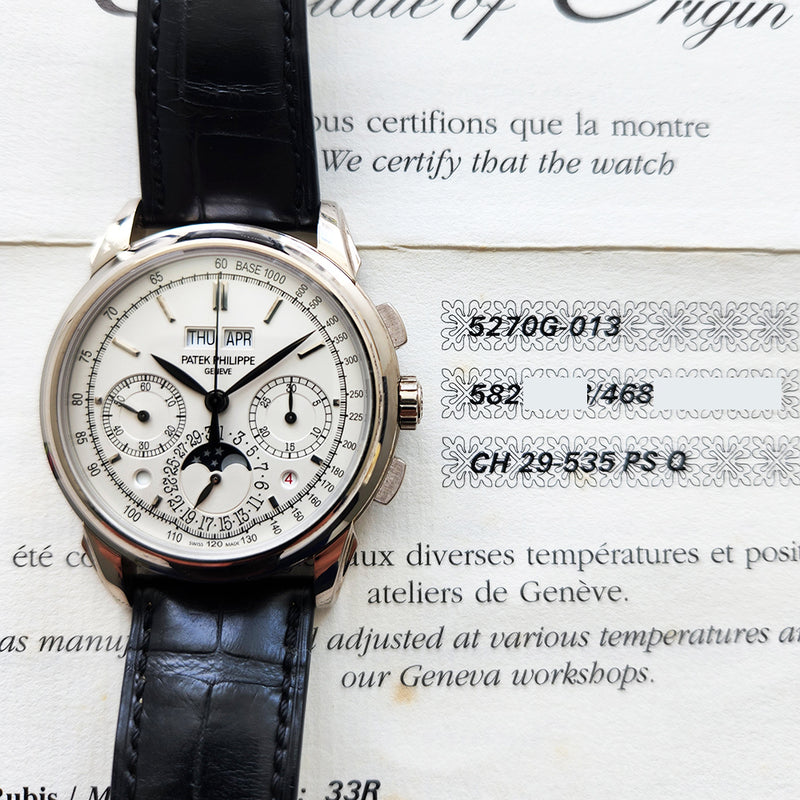 Patek Philippe Grand Complications 5270G-013 White Dial Sep 2014
