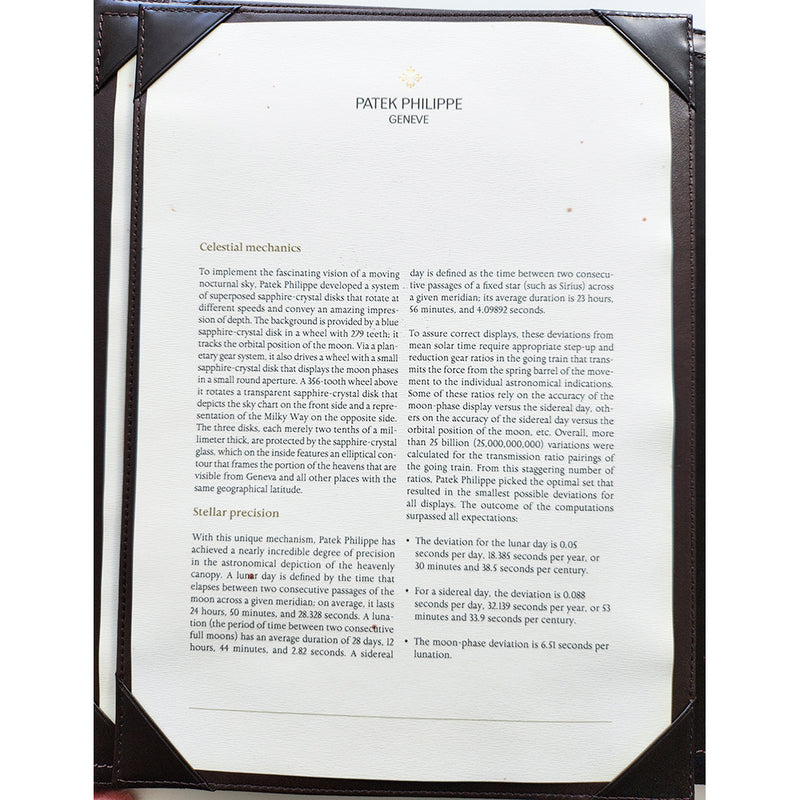 Patek Philippe Grand Complications Celestial 6102P-001 Blue Dial Feb 2015