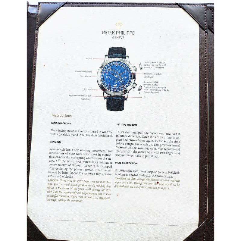Patek Philippe Grand Complications Celestial 6102P-001 Blue Dial Feb 2015