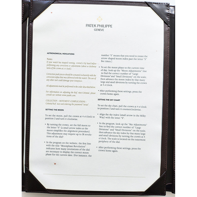 Patek Philippe Grand Complications Celestial 6102P-001 Blue Dial Feb 2015