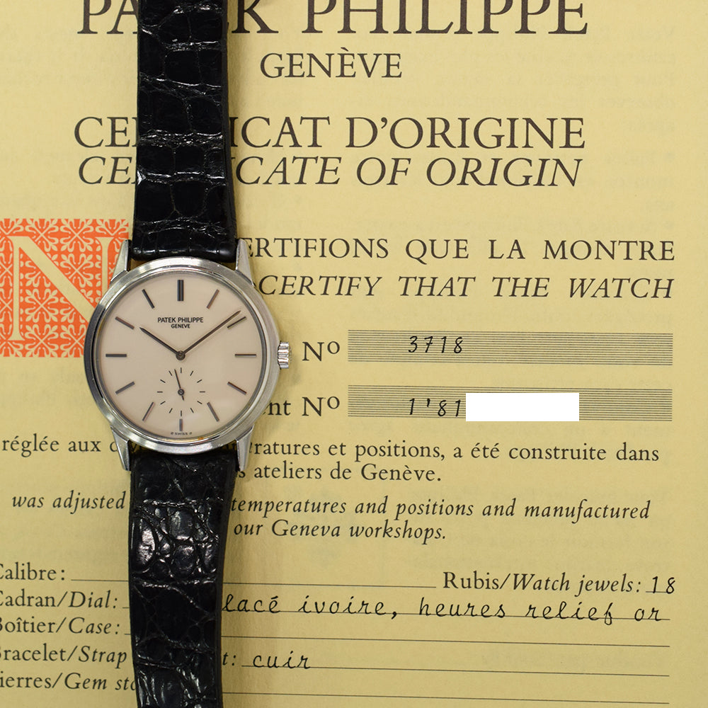Patek Philippe Nautilus 3718A Ivory Dial – CHRONONATION