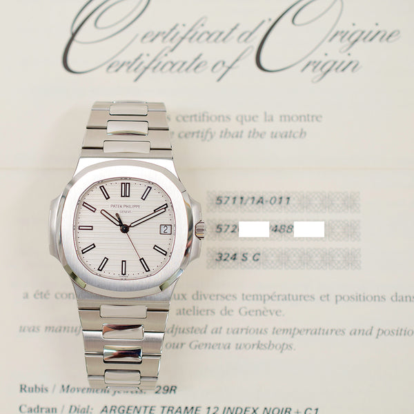 Patek Philippe Nautilus 5711/1A-011 White Dial Jul 2013