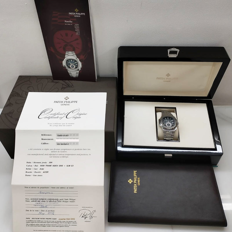 Patek Philippe Nautilus Flyback Chronograph 5980/1A-001 Blue Dial