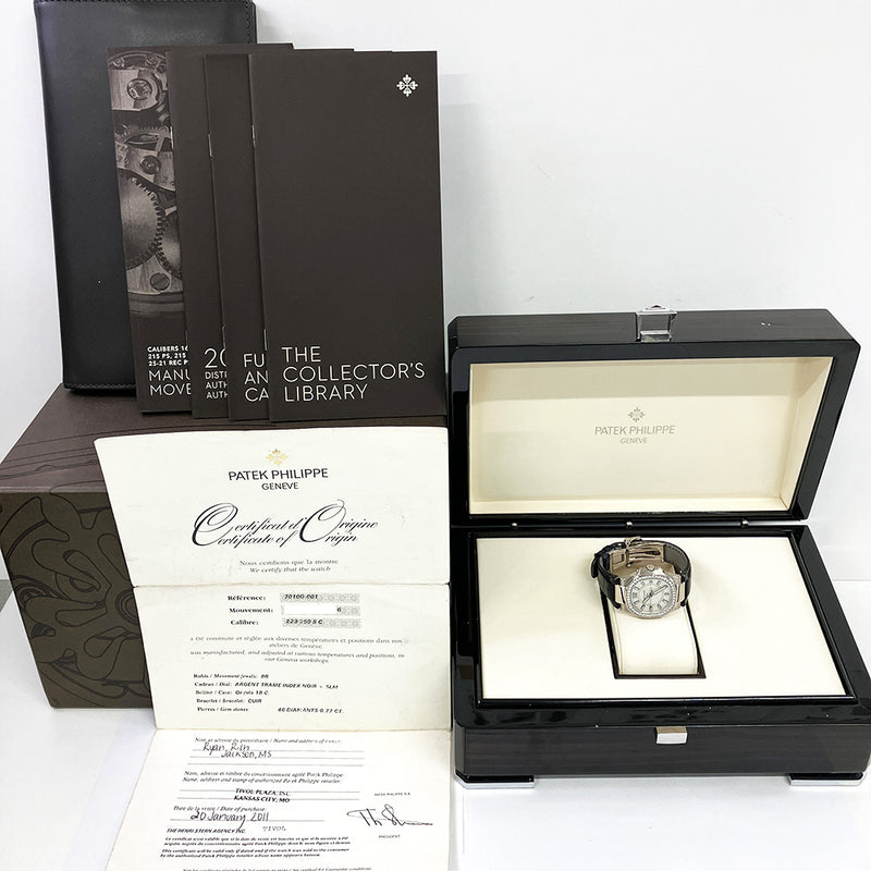 Patek Philippe Nautilus Ladies 7010G-001 Silver Dial Jan 2011