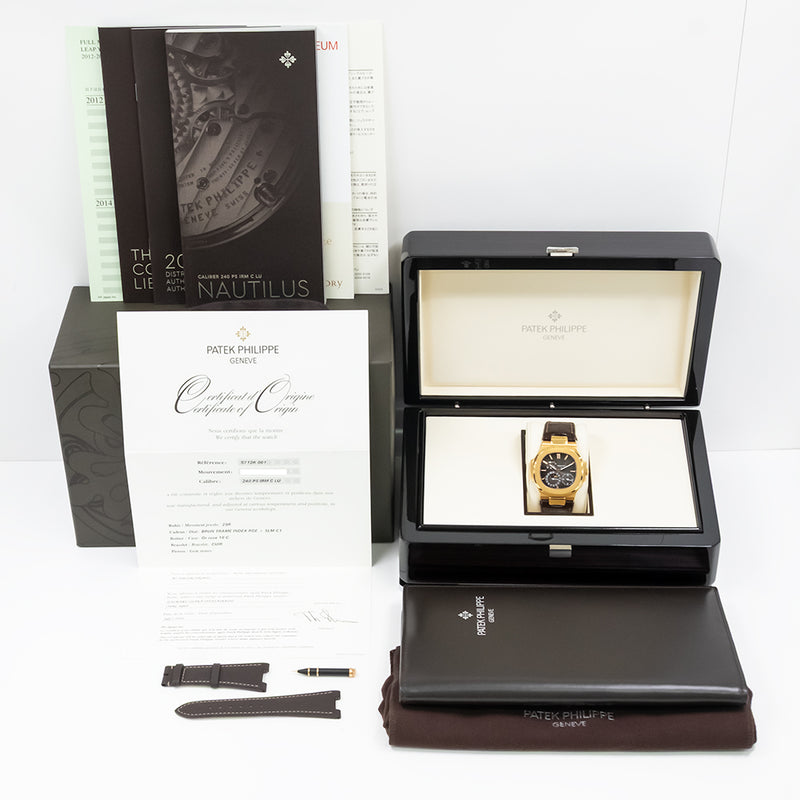 Patek Philippe Nautilus Moon Phases 5712R-001 Black Dial Jul 2014