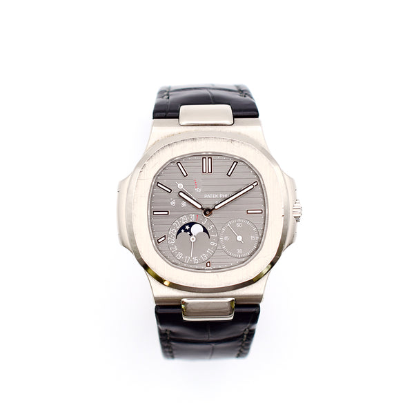 Patek Philippe Nautilus Moonphase 5712G-001 Grey Dial Sep 2016
