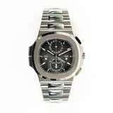 Patek Philippe Nautilus Travel Time Chronograph 5990/1A-001 Grey Dial Dec 2016