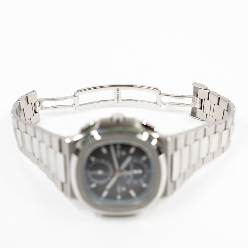 Patek Philippe Nautilus Travel Time Chronograph 5990/1A-001 Grey Dial Dec 2016