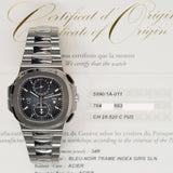 Patek Philippe Nautilus Travel Time Flyback Chronograph 5990/1A-011 Blue Dial Dec 2023