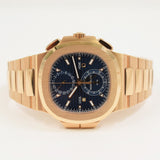 Patek Philippe Nautilus Travel Time Flyback Chronograph 5990/1R-001 Blue Dial Aug 2024