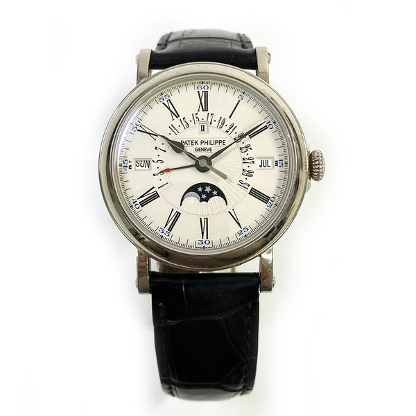 Patek Philippe Perpetual Calendar Retrograde Date 5159G-001 Silver Roman Dial Jan 2014