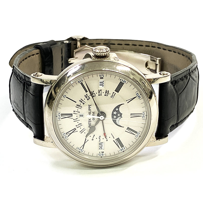 Patek Philippe Perpetual Calendar Retrograde Date 5159G-001 Silver Roman Dial Jan 2014