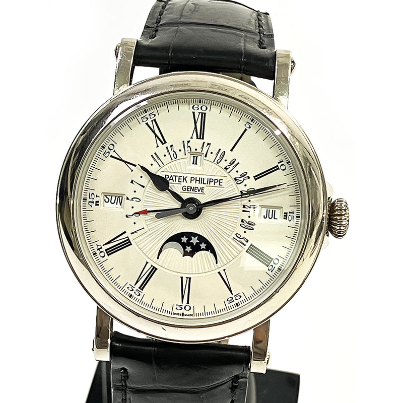 Patek Philippe Perpetual Calendar Retrograde Date 5159G-001 Silver Roman Dial Jan 2014
