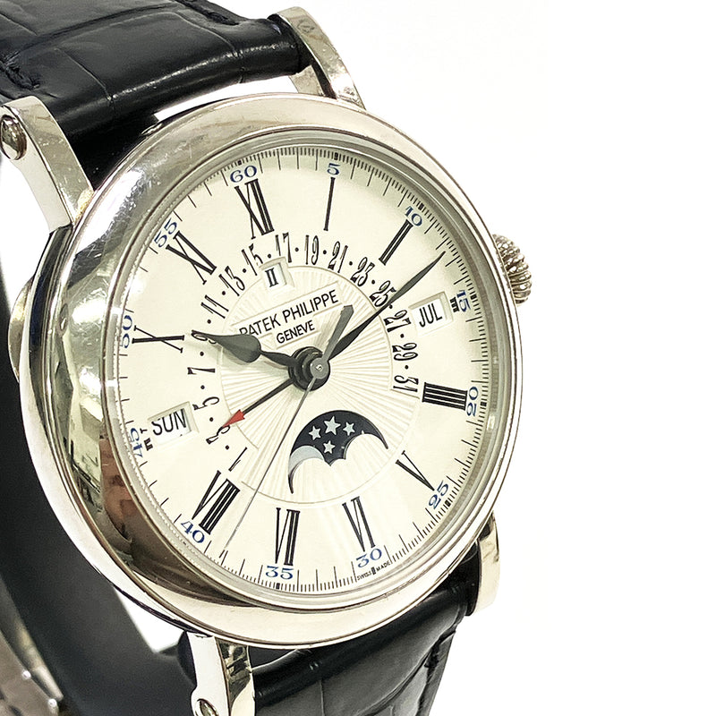 Patek Philippe Perpetual Calendar Retrograde Date 5159G-001 Silver Roman Dial Jan 2014