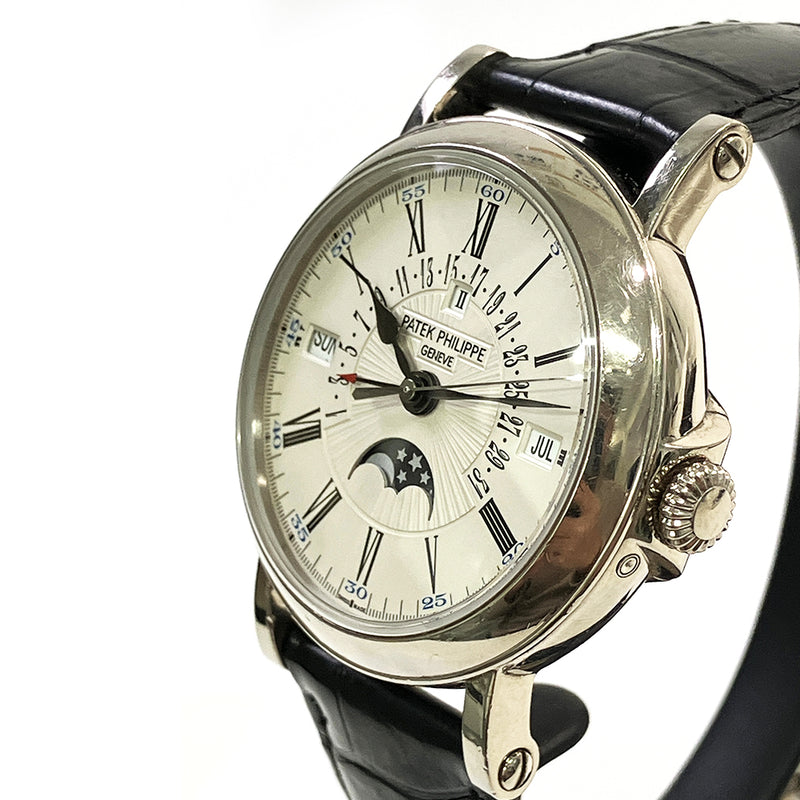 Patek Philippe Perpetual Calendar Retrograde Date 5159G-001 Silver Roman Dial Jan 2014