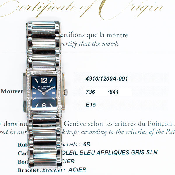 Patek Philippe Twenty~4 4910/1200A-001 Blue Dial Feb 2021