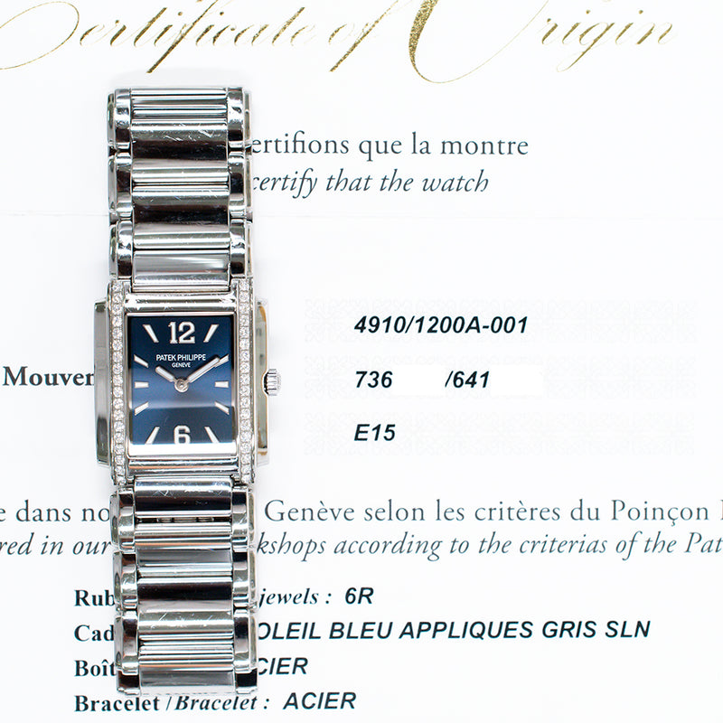 Patek Philippe Twenty~4 4910/1200A-001 Blue Dial Feb 2021
