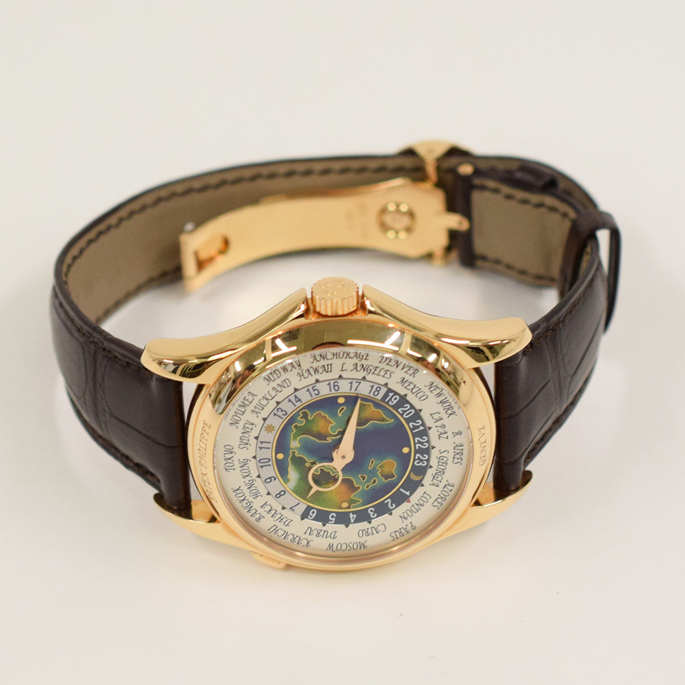 美品　フライミー　デクヌート　ムーンフェイス　ハンマートーン　ミラー Patek Philippe World Time 5131R-011 Enamel Dial May 2017