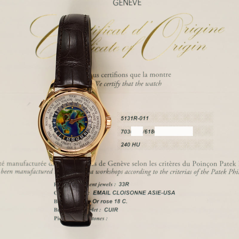 Patek Philippe World Time 5131R-011 Enamel Dial May 2017