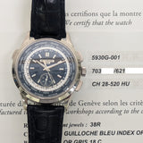 Patek Philippe World Time 5930G-001 Blue Dial May 2018
